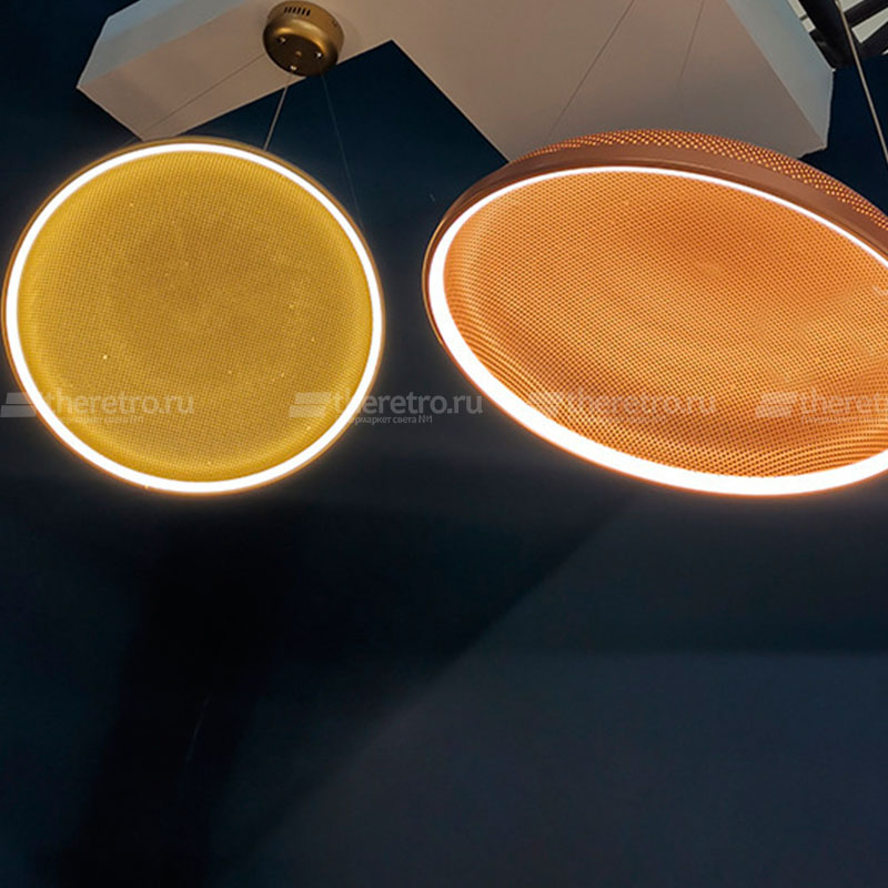 Подвесной светильник с купольным перфорированным плафоном с LED-подсветкой по контуру корпуса SEFANJA фото #num#