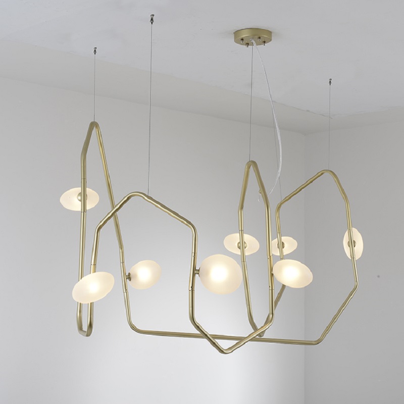 Люстра Palindrome 2 Light LED Chandelier from Rich Brilliant Willing  фото 1