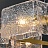 Серия люстр на струнном подвесе с прямоугольными плафонами из рельефного стекла FABIOLA фото 8