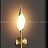 Настенный светильник со светодиодным источником света в виде стеклянной капли с фактурой водных пузырьков FAME B WALL фото 10