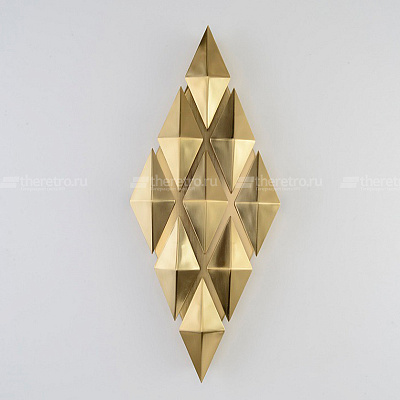 Настенное бра в виде ромба Modern Designer Gold Rhombus фото 13