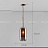 Серия подвесных светильников лофт из перфорированного металла и тонированного стекла CATCH SMOKY G фото 8
