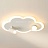 Потолочный светильник в виде облака с LED-свечением по контуру и дополнительными плафонами цилиндрической и шарообразной формы Sky фото 6