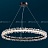 Светодиодная люстра с декором из граненых стеклянных бусин на кольцевом каркасе THERA 50 см   Черный фото 7
