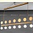 Реечный светильник с шарообразными стеклянными плафонами и металлическими дисками SANTA LONG 6 ламп фото 3