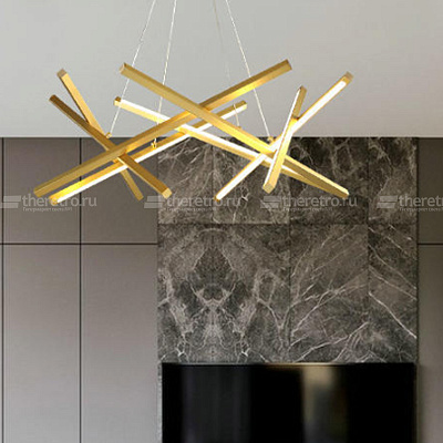 Подвесной светильник Chandelier Мantidel Modern 85 см  Черный фото 15