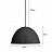 Современный светильник в форме гофрированной полусферы PUMPKIN 60 см  Черный фото 13