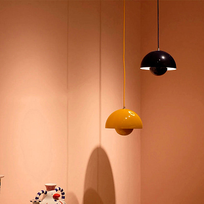 Verpan Flowerpot Verner Panton 40 см  Белый фото 8