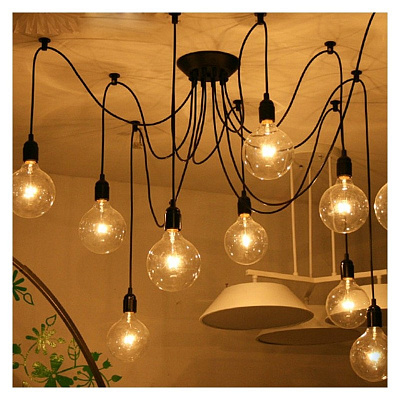 Industrial Edison Chandelier фото 3