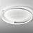 Накладной светодиодный светильник Vinta 40 см   Белый фото 6