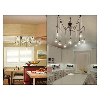 Industrial Edison Chandelier фото 5