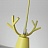 Подвесной светильник с оленьими рогами DEER Желтый фото 9