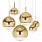 Подвесной светильник Mirror Ball 50 см  Золотой фото 4