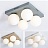 Серия потолочных люстр с матовыми стеклянными плафонами круглой формы BOARD ORB фото 5