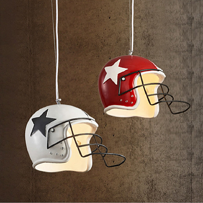 Подвесной светильник Sport Helmet Pendant Красный  фото 1