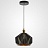 Дизайнерский светильник с гофрированным металлическим абажуром фото 3