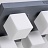 Серия потолочных люстр с матовыми стеклянными плафонами квадратной формы BOARD CUBE 4 плафона Серый фото 11