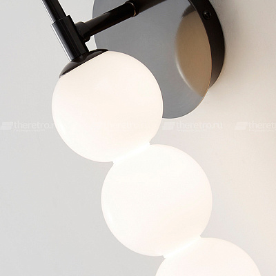 Настенное бра PEARLS FORMAGENTA 3 лампочки Черный фото 15
